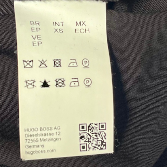 Vintage Hugo Boss Silk Blouse, Black, XS - Picture 8 of 11